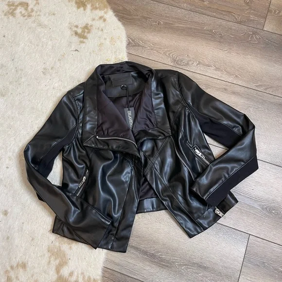 Blank NYC black Moto faux leather jacket - Picture 1 of 5